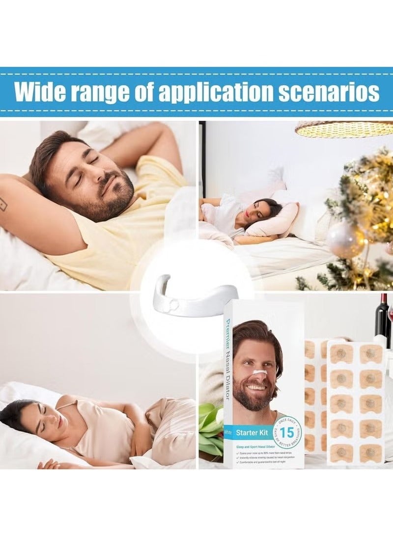 Generic Magnetic Nasal Strip ,30pcs for 15days, Black,Anti-snoring ,Boost Oxygen , Reduce Snoring, Improve Sleep Quality - Sweat Resistant, Skin Safe Nasal Strips - Extra Strength Snoring Solution nasal dilator  - Image 3