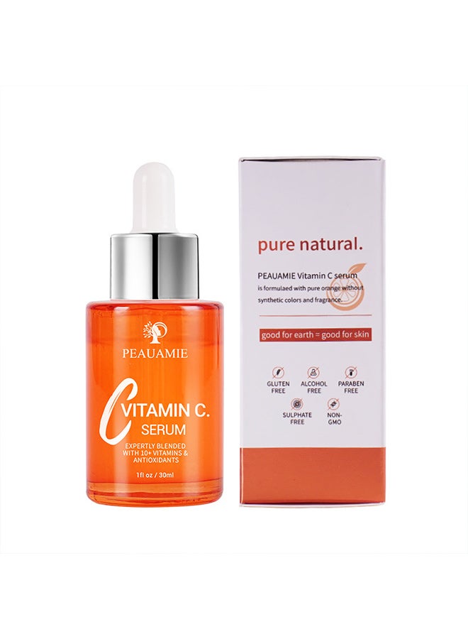 LIYALAN Vitamin C serum brighten face lighten dullness witch hazel delicate pores VC serum - Image 1