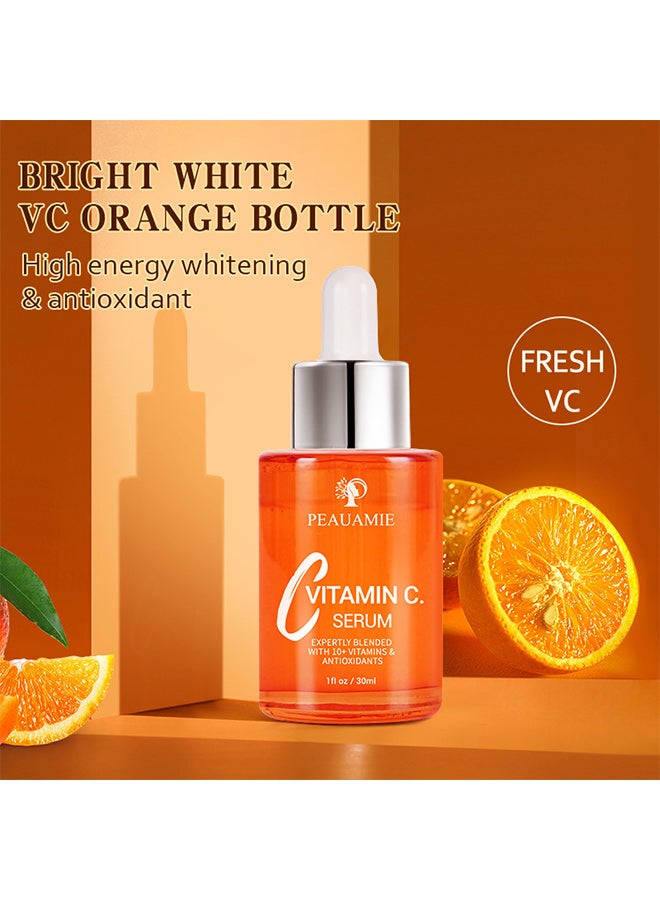 LIYALAN Vitamin C serum brighten face lighten dullness witch hazel delicate pores VC serum - Image 2
