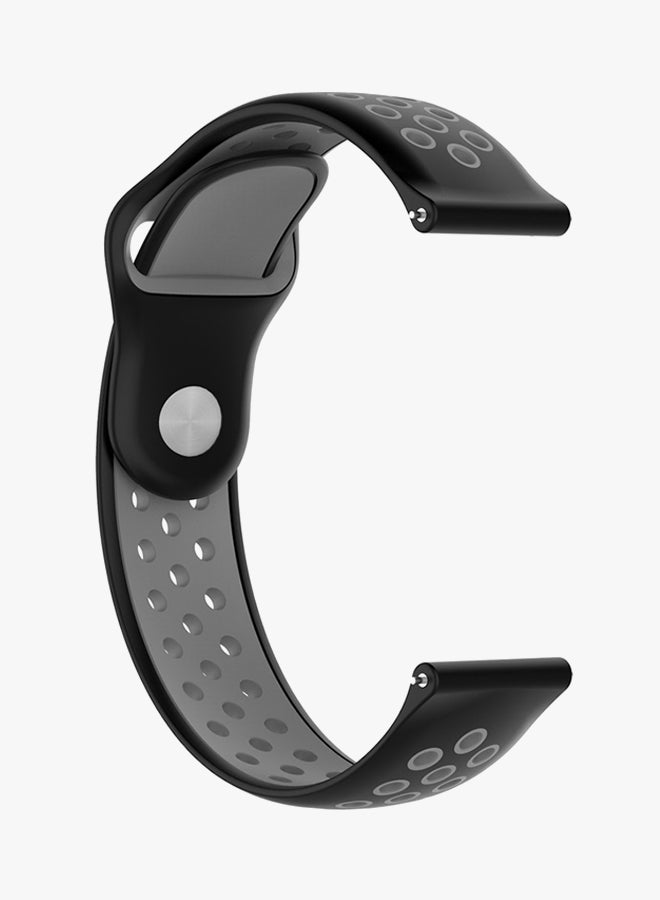 Replacement Wrist Band For Samsung Gear S3 Frontier Black/Grey - Image 2