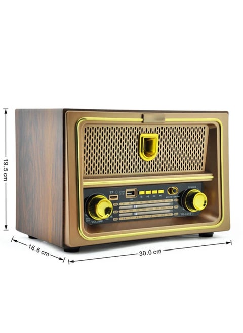 Radio Wireless Rechargeable Radio Fm Classsic Multicolour