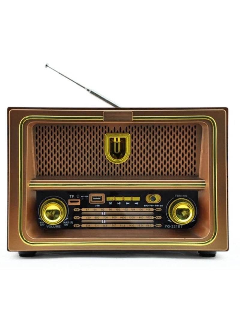 Radio Wireless Rechargeable Radio Fm Classsic Multicolour