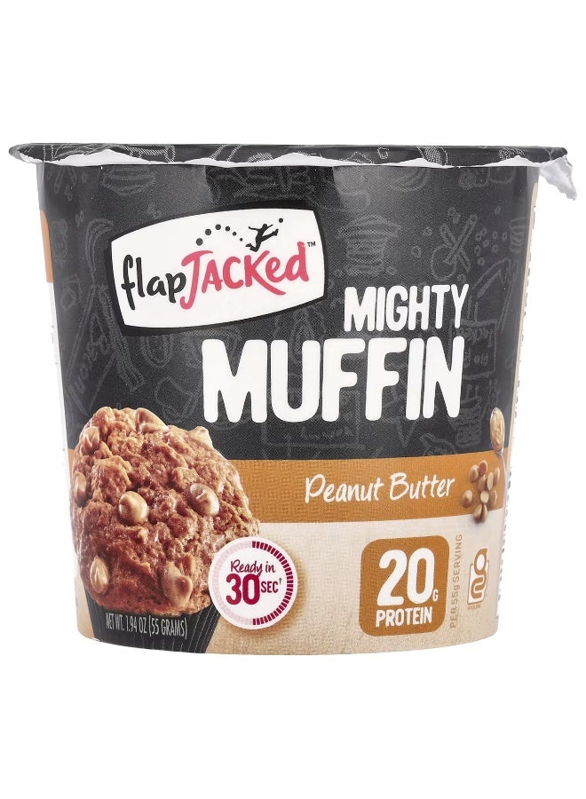 FlapJacked, Mighty Muffin, Peanut Butter, 1.94 oz (55 g)