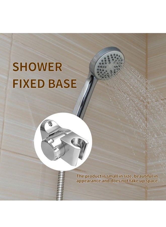 حامل دش حمام قابل للتعديل، حامل دش حمام فضي، حامل مثبت على الحائط، أدوات حمام، ملحقات - Image 4