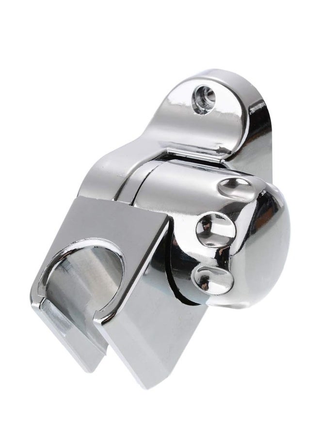 حامل دش حمام قابل للتعديل، حامل دش حمام فضي، حامل مثبت على الحائط، أدوات حمام، ملحقات - Image 1