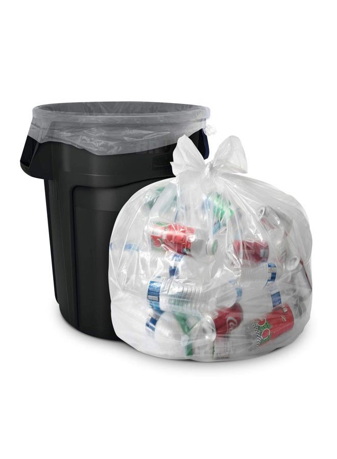 Aluf Plastics أكياس قمامة شفافة سعة 55 جالون - (عبوة ضخمة 100) - 38" × 58" - 1.5 ميل (معادل) - سلسلة CSR - أكياس قمامة شفافة ثقيلة الوزن للاستخدام الصناعي، إعادة التدوير، المقاولين، التخزين، في الهواء الطلق - Image 1