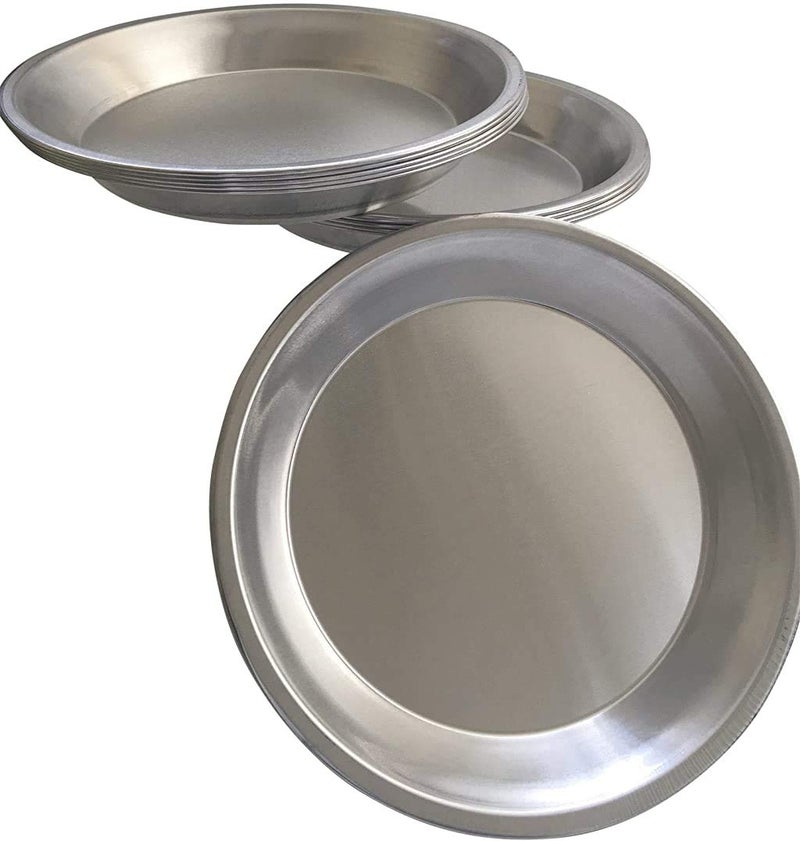 chicago metallic Pie Plate Aluminum Metal 9 Inch pan  Set of 10