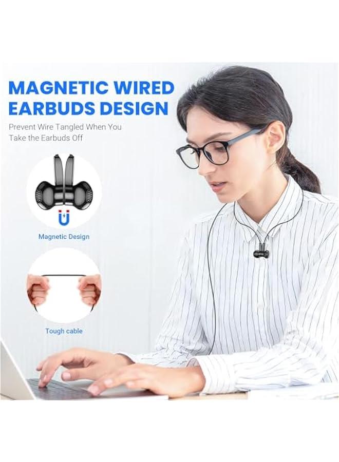 USB C Headphones, Wired Earbuds with Built-in Remote to Control Music, Phone Calls, and Volume, Ear Wired Earbuds, Magnetic USB-C Earbuds Cpatible with Samsung S22+ Ultra S23 - Image 3