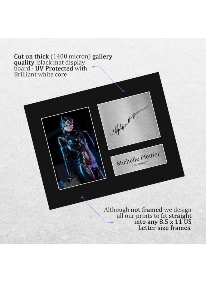 HWC Trading HWC Trading Michelle Pfeiffer Batman Catwoman Presents Printed Gifts Signed Autograph Picture for Movie Memorabilia Fans  - Image 4
