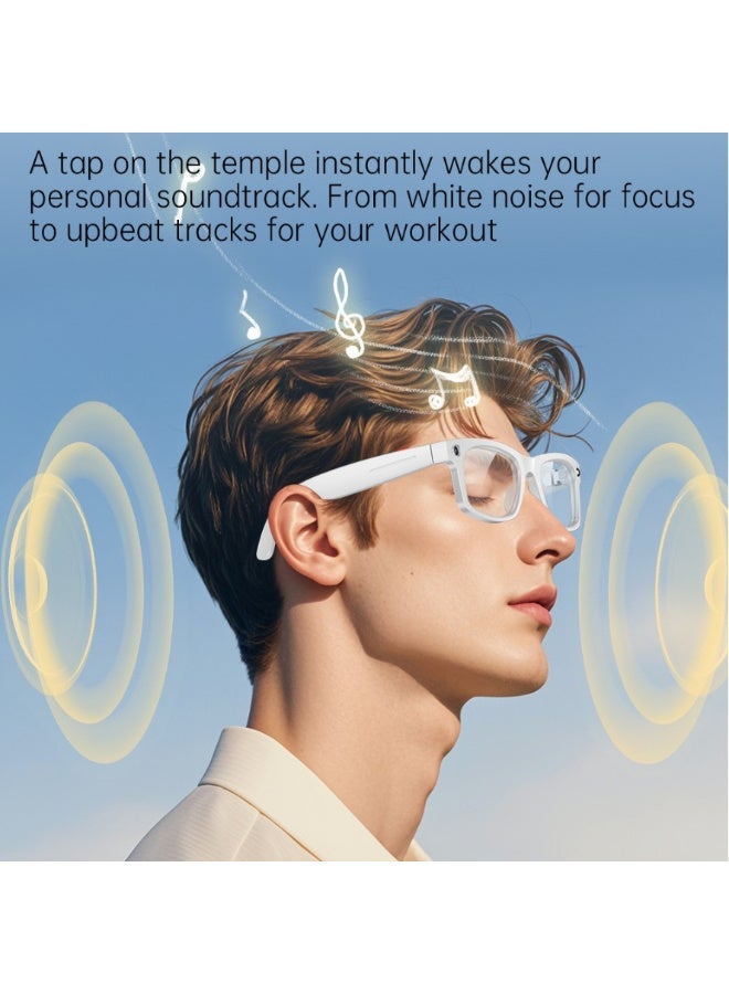 ZESITH White S2 AI Smart Glasses, AI Simultaneous Translation, AI Object Recognition, HD Video Record, Wireless Bluetooth Call - Image 4