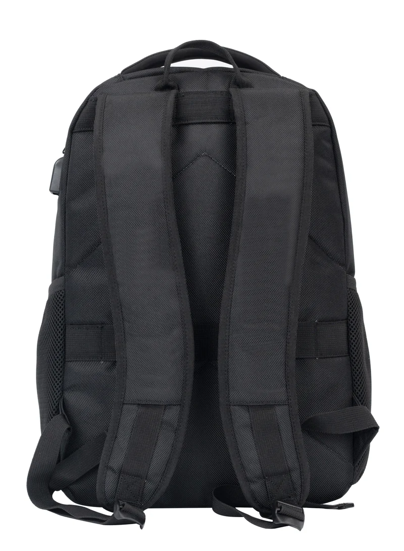 كابينبرو Premium Backpack Water Resistant Daypack with Built-in USB port for Men and Women on Casual Business School College Travel CP014 Black