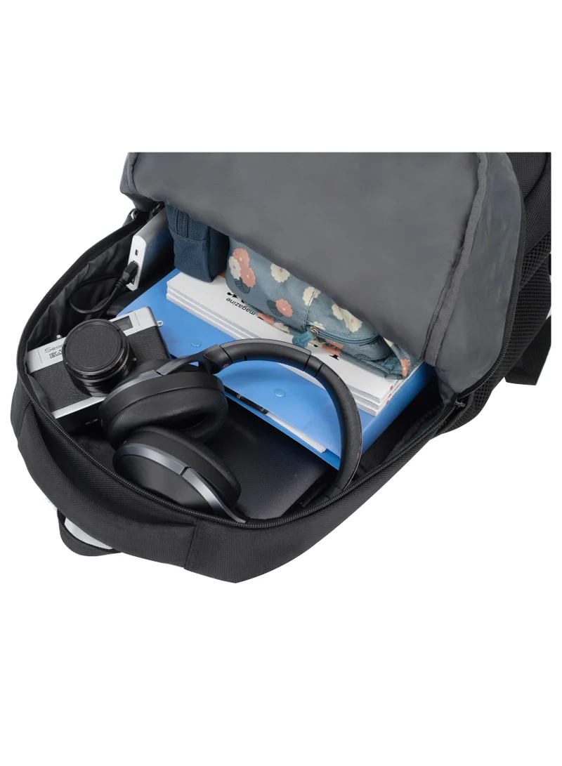 كابينبرو Premium Backpack Water Resistant Daypack with Built-in USB port for Men and Women on Casual Business School College Travel CP014 Black