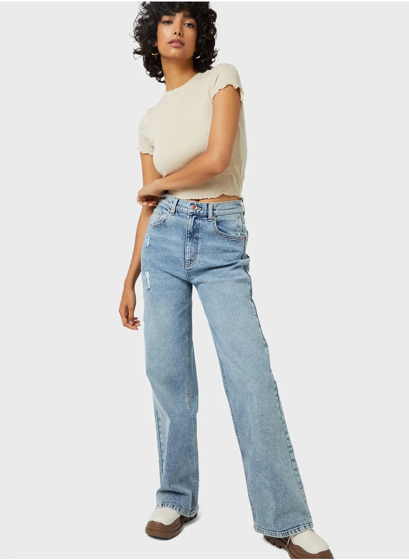 Ardene High Waist Denim Jeans