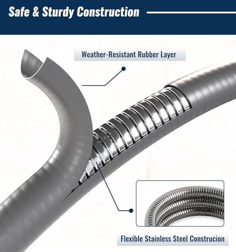 CALPOSE 15 Feet 3/8 inch ID Natural Gas Grill Hose with Quick Connect Fittings, Natural Gas Line for Grill, Pizza Oven, Heater and More Low Pressure Appliance - Image 3