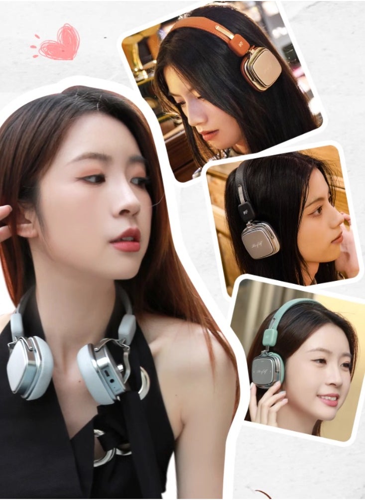 Generic Retro Bluetooth wireless headphones with stylish and long-lasting hard core HiFi lossless sound quality  - Image 5