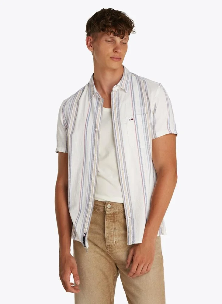 TOMMY JEANS Stripe Regular Fit Shirt