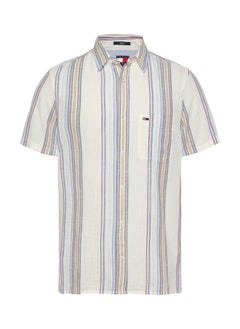 TOMMY JEANS Regular Fit Stripe Short Sleeve Shirt  - Image 5