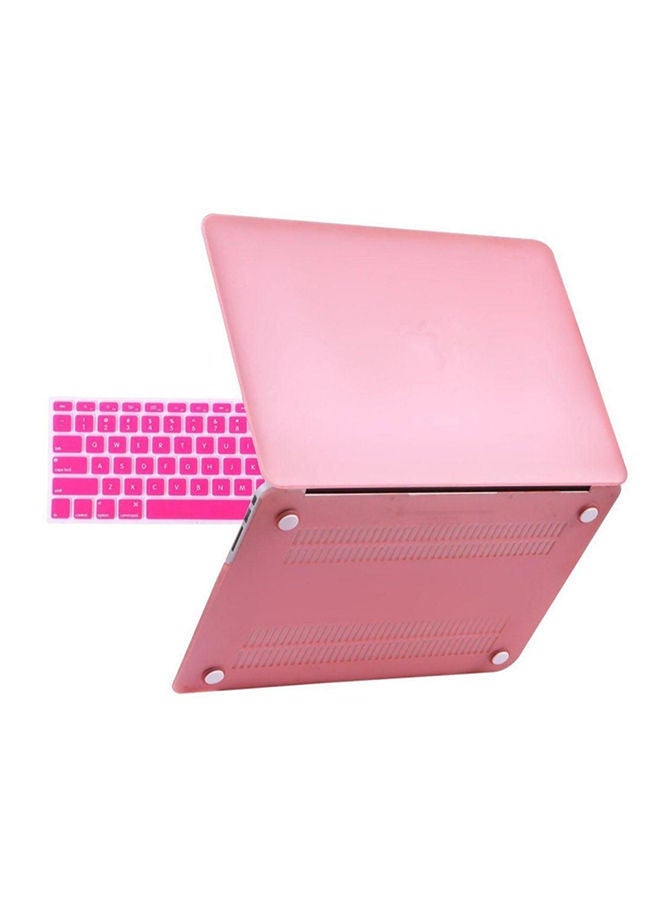 NIBEMINENT Hard Case Cover For Apple MacBook Air 13.3-Inch With Keyboard Skin Pink  - Image 1