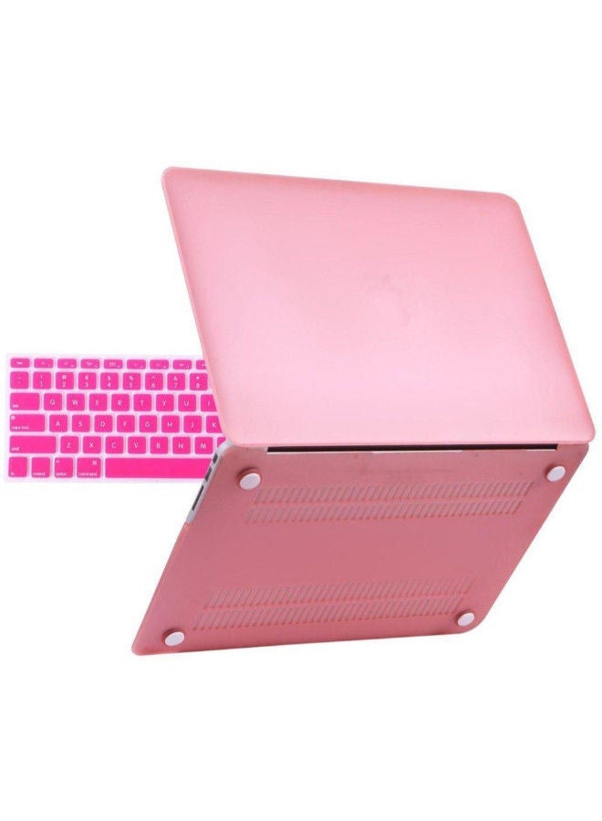 NIBEMINENT Hard Case Cover For Apple MacBook Air 13.3-Inch With Keyboard Skin Pink  - Image 3