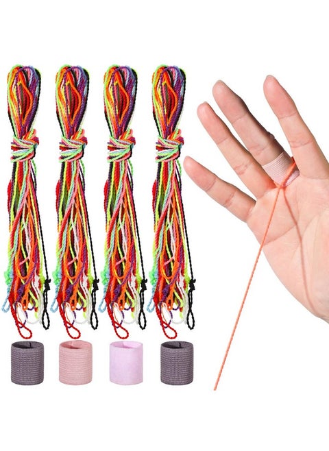 Yoyo String,30 Professional Polyester Yo Yo Strings Replacement,10 Color Rainbow Color,Yoyo Strings For Responsive Or Unresponsive And 4 Pcs Finger Brace
