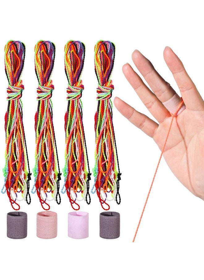 HNYYZL Yoyo String,30 Professional Polyester Yo Yo Strings Replacement,10 Color Rainbow Color,Yoyo Strings For Responsive Or Unresponsive And 4 Pcs Finger Brace  - Image 1