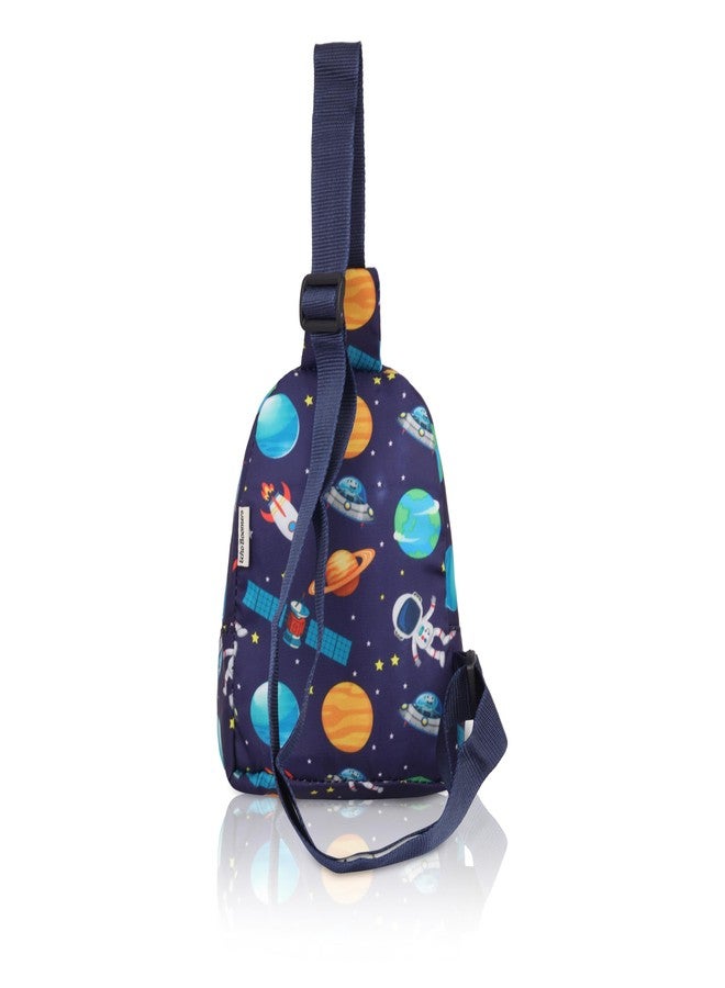 Echo Boomers Explore Space Print Crossbody Sling Bag Combo For Children | Adjustable Backpack, Waterproof, Anti-Theft, Lightweight, Travel & Outdoor Adventure Gear - Image 3