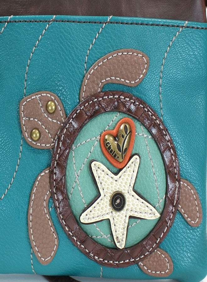 Chala Blue Sea Turtle Mini Crossbody Handbag - Image 3