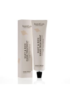 Jean  Len Silky  Rich Treatment Cardamom  Tonka 100 recyclable aluminum tube without lid rich hand cream ensures soft hands without parabens  silicones vegan 254 Fl Oz