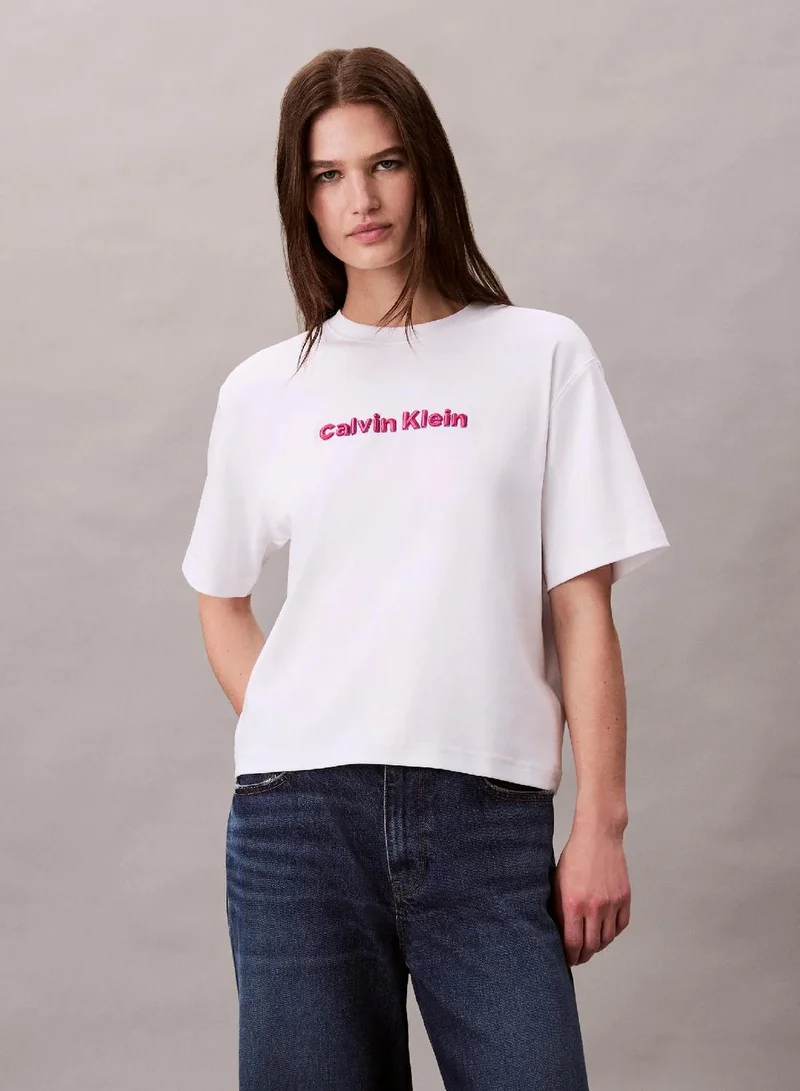 Embroidered Logo Graphic Classic T-Shirt