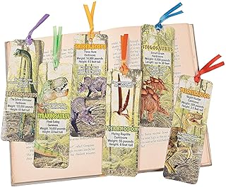 Fun Express Laminated Dinosaur Bookmarks - 48 Pieces - Educational and Learning Activities for Kids - Image 1