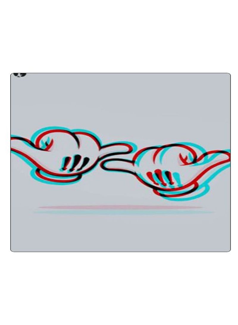 RKN Printed Anti-Slip Gaming Mouse Pad Red/Blue/Grey