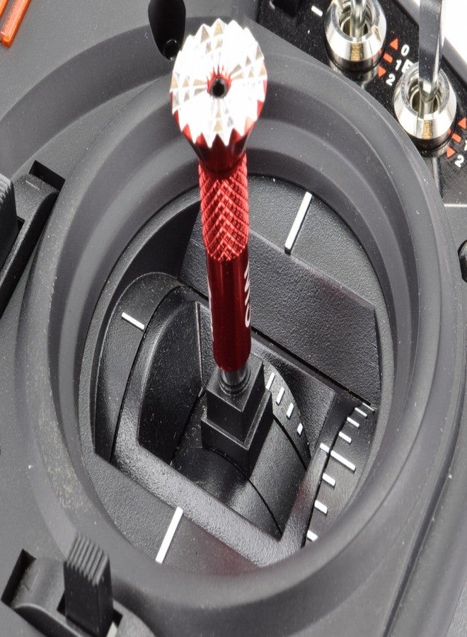 Apex RC Products Red Aluminum Futaba/Spektrum DX6 DX6i DX7S DX8 DX9 / Taranis X9DRC Transmitter Gimbal Stick Ends #1711 - Image 5