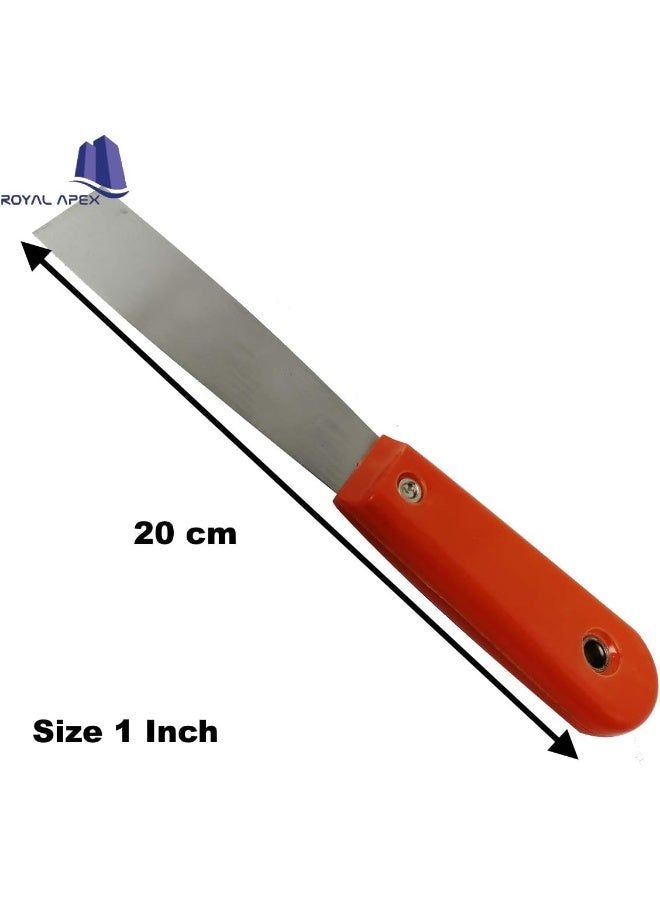 Royal Apex Stainless Steel Joint Knife Flexible Drywall Joint Knife With Comfortable Handle For Decorating Tools Strong Paint Scraper Filler Knife Paint Removal Scraper 1 Inch - Image 2