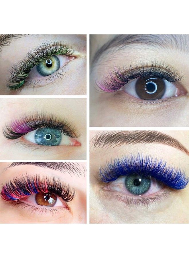 BID Colored Eyelashes Extensions Multiple Volume Premade Cluster Fans Pre Fanned Eyelashes (12 Mm 0.07 D Curl) - Image 3