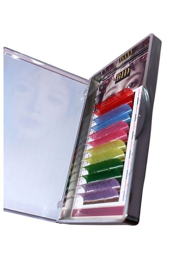 BID Colored Eyelashes Extensions Multiple Volume Premade Cluster Fans Pre Fanned Eyelashes (12 Mm 0.07 D Curl) - Image 2