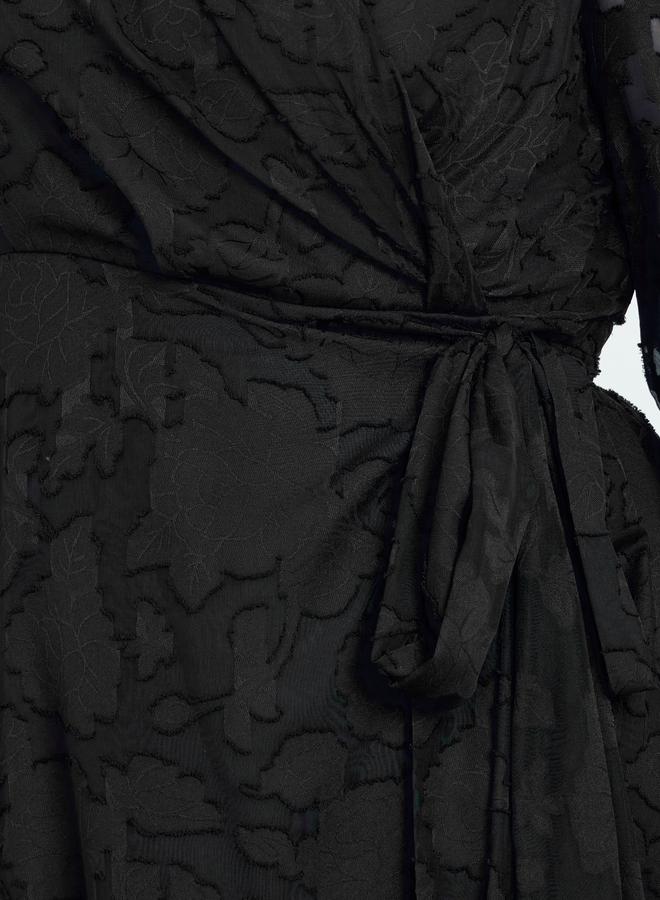 ستايلي فستان طويل بمقاس كبير ونمط لف - Image 4