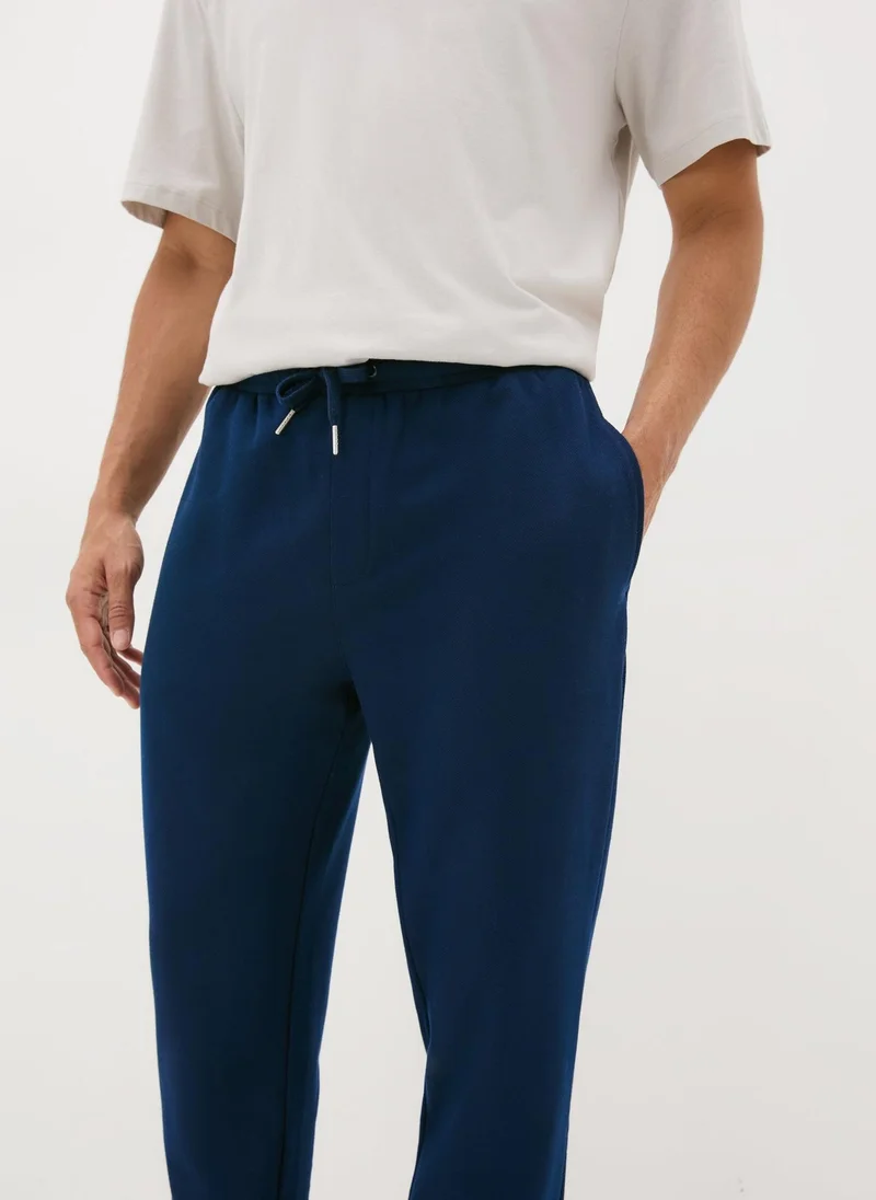 Matalan Navy Tapered Jogging Bottoms