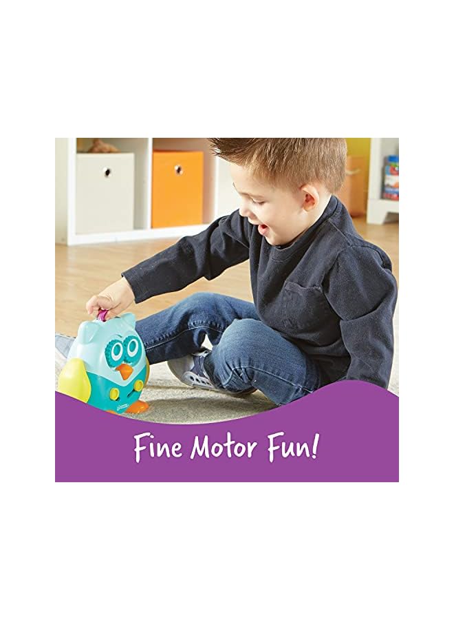 Learning Resources Resources Hoot The Fine Motor Owl, Color, Shapes And Number Development, Scissor Skills, 6 Pieces, Ages 18 Months + - Image 2
