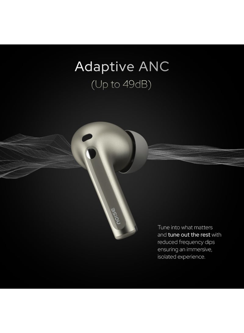 Noise Master Buds | TWS Earbuds with Bose-Tuned Sound | 49dB Adaptive ANC | 44H Playtime | 6-Mic ENC | LHDC 5.0 | Spatial Audio | IPX5 - Titanium - Image 3