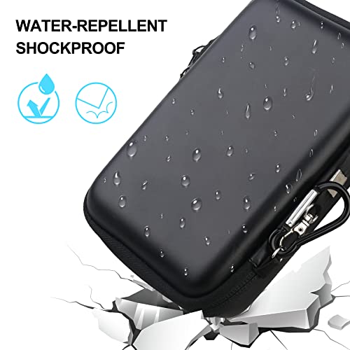 Lacdo Hard Drive Carrying Case for SanDisk Professional G-Drive ArmorATD – Rugged Portable External Hard Drive HDD USB-C USB 3.2 Gen 1 1TB 2TB 4TB 5TB 6TB Shockproof Protective Travel Bag, Black - Image 5