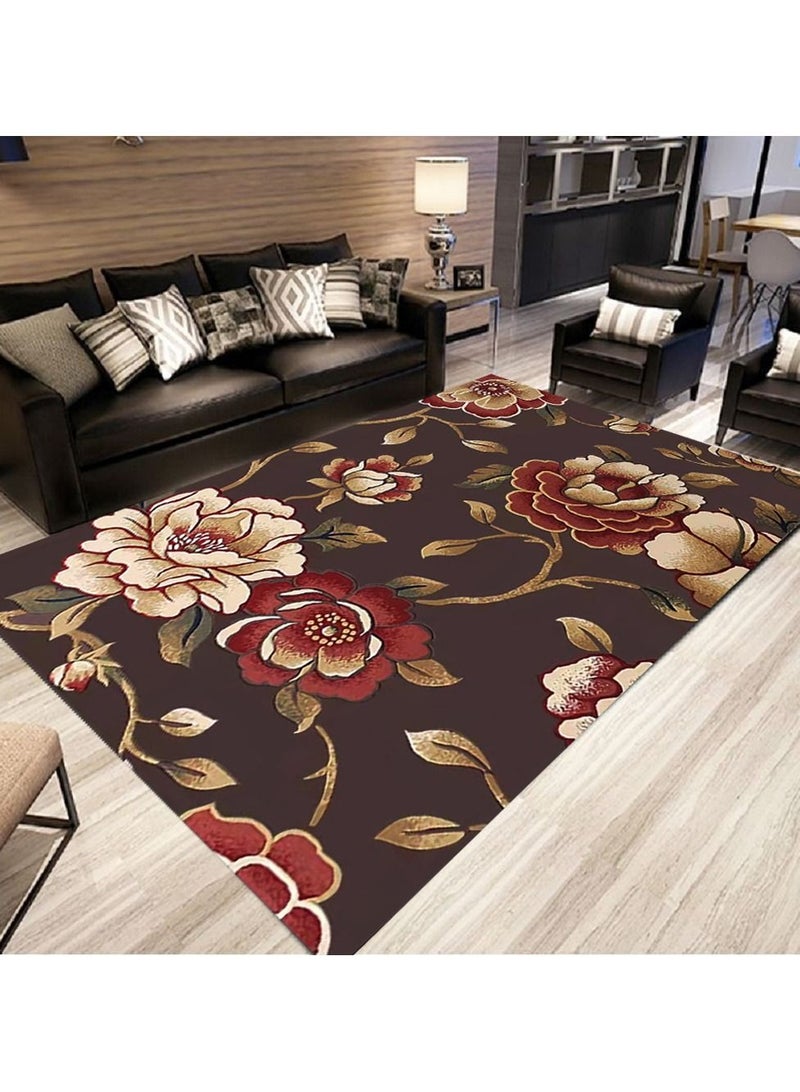 شاربدو سجادة ناعمة داخلية كبيرة الحجم منقوشة الأشعث 150 * 200 سم - Image 1