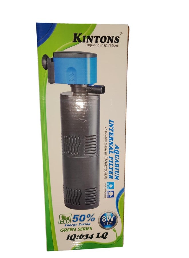 Kintons 50% Energy Saving Aquarium Internal Filter Fully Submersible Filter for Freshwater & Marine Aquarium (IQ-634 LQ(8W - 1800L/H)) - Image 2
