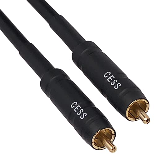 CNCESS CESS-111-6i RCA Preamp Jumpers Male to Male Patch Cable, 2 Pack (6 Inches) - Image 2