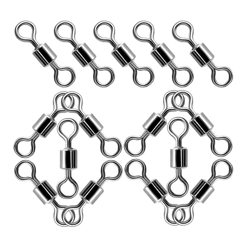 Copper Fishing Barrel Swivels 100pcs Saltwater Freshwater Trolling Terminal Tackle - Image 2