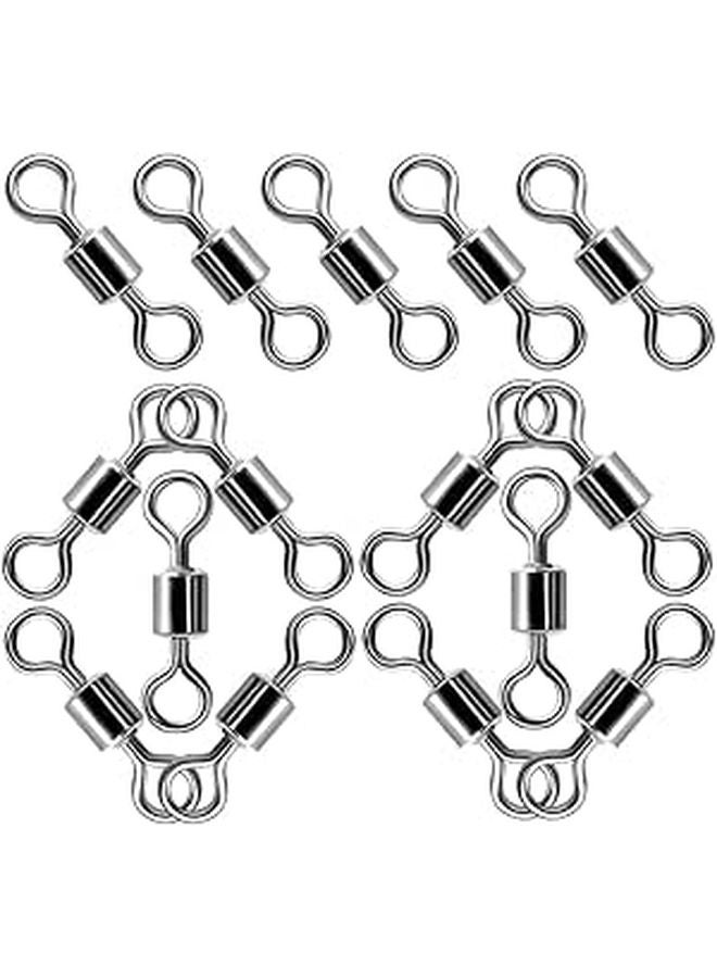 Copper Fishing Barrel Swivels 100pcs Saltwater Freshwater Trolling Terminal Tackle - Image 1