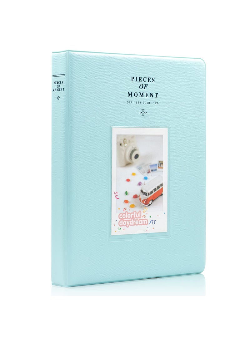 Ablus Ablus 128 Pockets Mini Photo Album - Fits for Fujifilm Instax Mini 11 Mini 9 Mini 8 Mini 90 Mini 25  Polaroid Snap PIC-300  Kodak Mini 3-Inch Film(Ice Blue) 