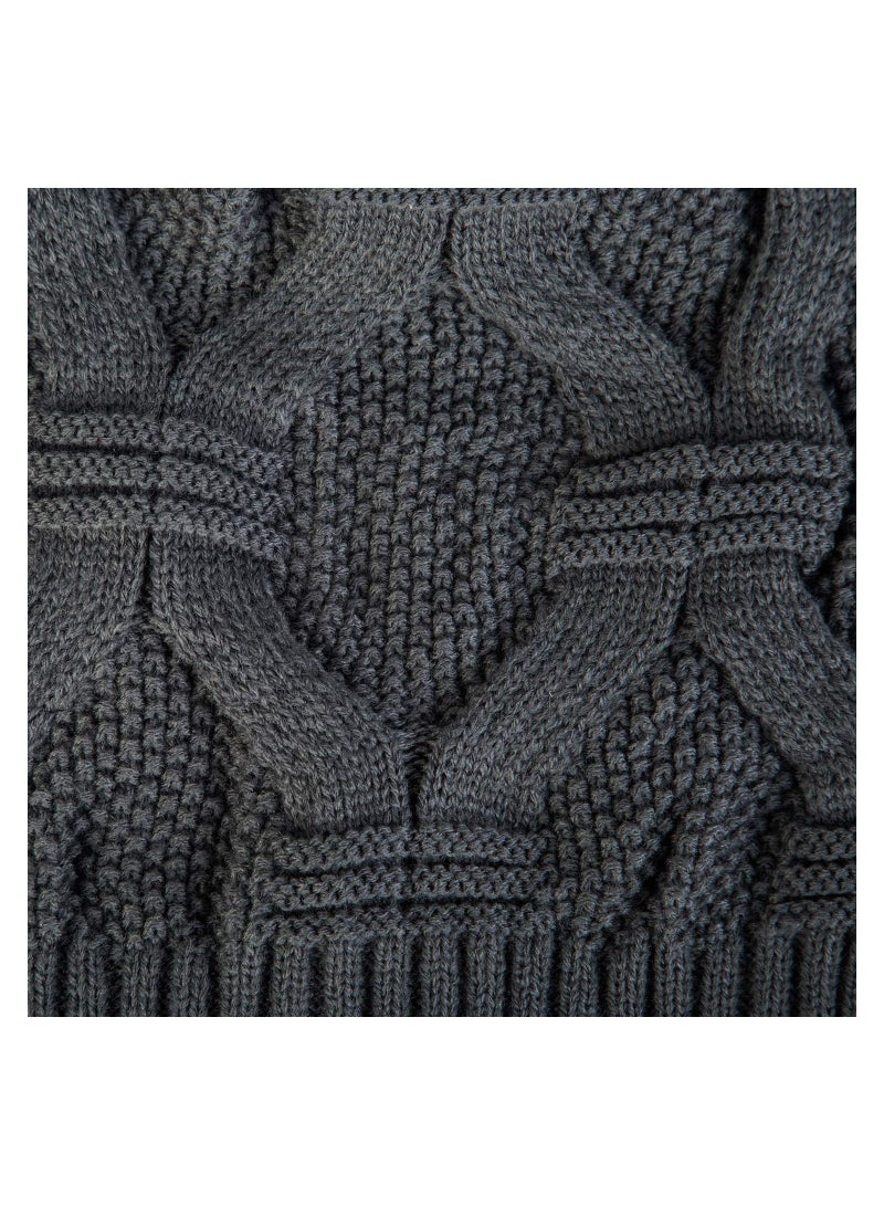 2 Pack Unisex Slouchy Knit Beanie Hats for Winter Fashion - Image 1