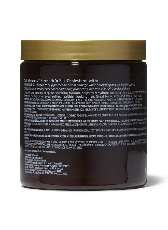 Silk Elements Mega Cholesterol Conditioning Treatment, Deep Conditioning, Strengthens Hair, Infused With Silk Proteins - Image 2