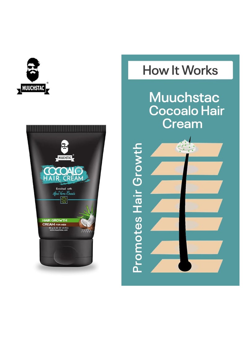 MUUCHSTAC Muuchstac Cocoalo Hair Cream Pack of 1, 80g  - Image 3