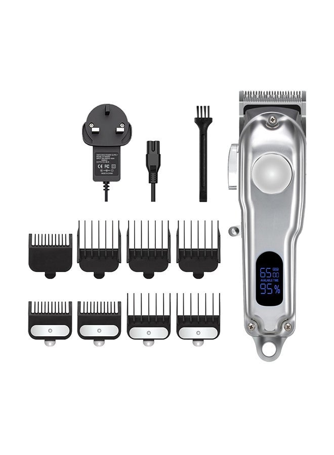 NIBEMINENT Rechargeable Electric Hair Trimmer Grey/Black 20cm - Image 1